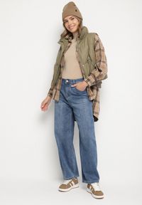 Born2be - Niebieskie Jeansy o Fasonie Loose z Wysokim Stanem Aneleria. Okazja: na co dzień. Stan: podwyższony. Kolor: niebieski. Styl: casual #6