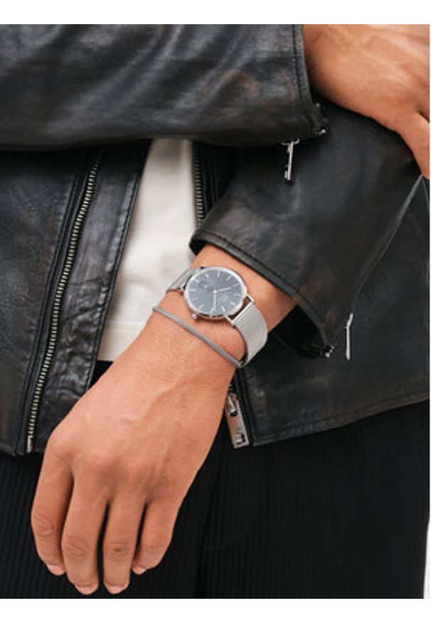 Daniel Wellington Zegarek Classic Multi-Eye Sterling Onyx DW00100711 Srebrny. Kolor: srebrny