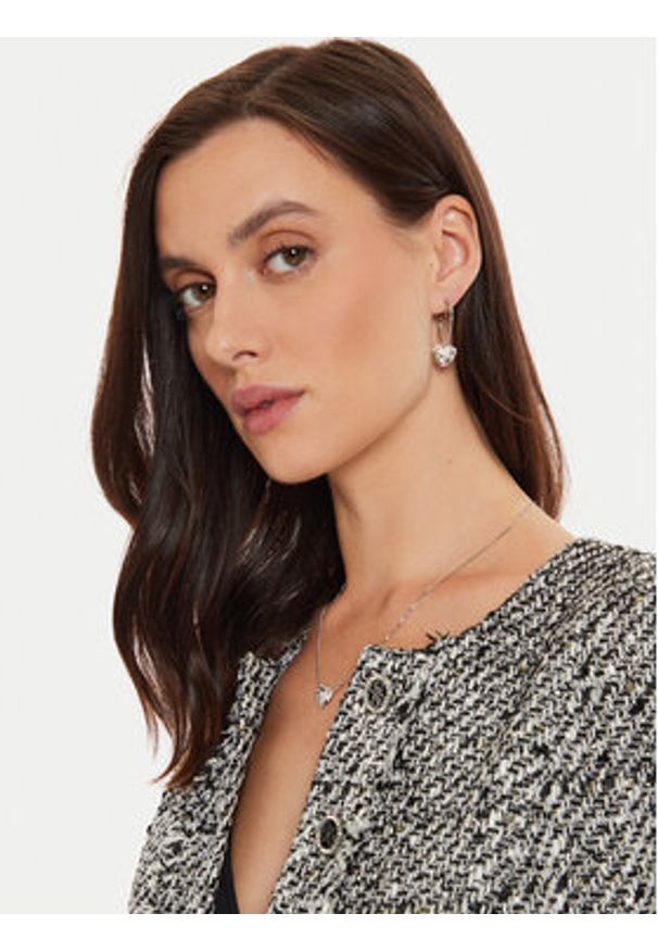 Guess Kolczyki JUBE04 505JW Srebrny. Materiał: metalowe. Kolor: srebrny