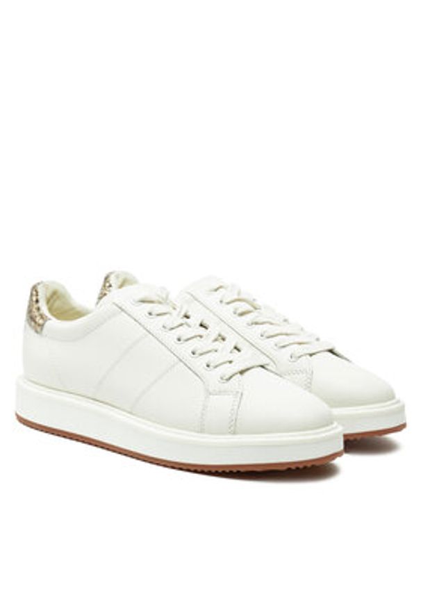 Lauren Ralph Lauren Sneakersy 802946810001 Biały. Kolor: biały. Materiał: skóra