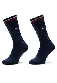 TOMMY HILFIGER - Tommy Hilfiger Skarpety długie 701228176 Granatowy. Kolor: niebieski. Materiał: bawełna #1