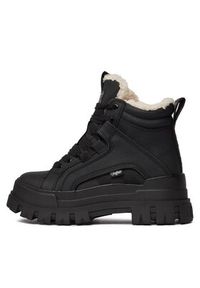 Buffalo Sneakersy Aspha Nc Mid Warm 1622186 Czarny. Kolor: czarny. Materiał: skóra