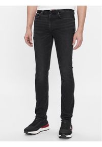 TOMMY HILFIGER - Tommy Hilfiger Jeansy Bleecker MW0MW33350 Czarny Slim Fit. Kolor: czarny