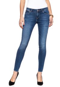 Wrangler - WRANGLER SKINNY SHADOW LIGHT W28KQB14E. Wzór: aplikacja