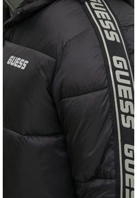 Guess - GUESS Czarna kurtka męska Arlo Padded Jacket, Rozmiar XXL. Kolor: czarny. Materiał: syntetyk, poliester, poliamid