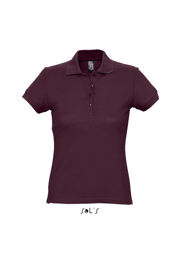 SOL'S - Polo Sol's Passion. Okazja: na co dzień. Typ kołnierza: polo. Kolor: wielokolorowy, czerwony, brązowy. Styl: casual
