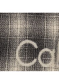 Calvin Klein Szalik Check Scarf K50K510989 Czarny. Kolor: czarny. Materiał: wełna