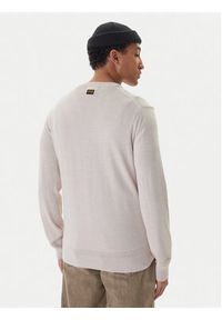 G-Star RAW - G-Star Raw Sweter Premium Core D27686-B692 Beżowy Regular Fit. Kolor: beżowy. Materiał: wełna #3