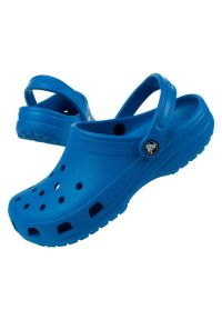 Klapki Crocs Classic W 10001-4JL niebieskie. Kolor: niebieski. Materiał: guma, materiał, tworzywo sztuczne