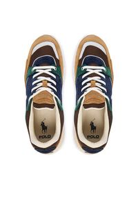 Polo Ralph Lauren Sneakersy Trackstr 250 809973978001 Brązowy. Kolor: brązowy. Materiał: zamsz, skóra #5