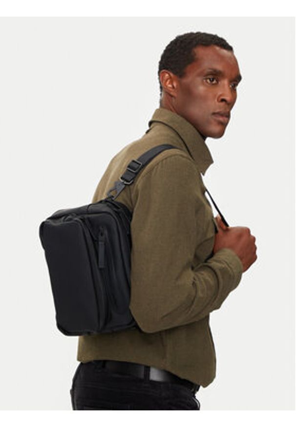 Rains Saszetka Cargo Box Bag W3 14110 Czarny. Kolor: czarny. Materiał: materiał