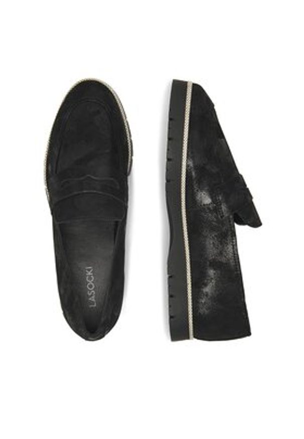 Lasocki Lordsy WB-EMILA-15 Czarny. Kolor: czarny. Materiał: skóra, zamsz