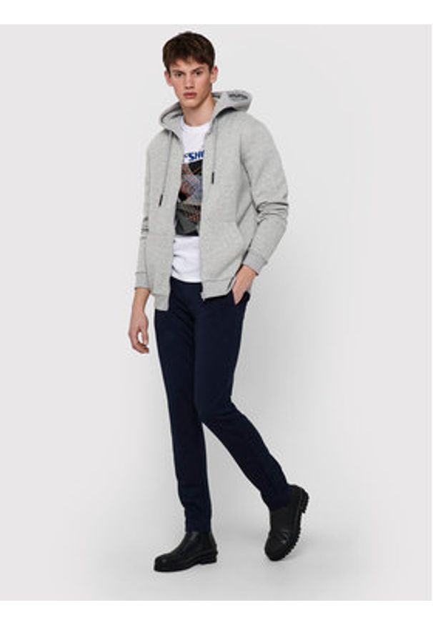 Only & Sons Bluza Ceres 22018684 Szary Regular Fit. Kolor: szary. Materiał: bawełna, syntetyk