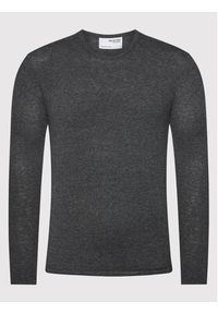 Selected Homme Sweter Rome 16079774 Szary Regular Fit. Kolor: szary. Materiał: bawełna #4