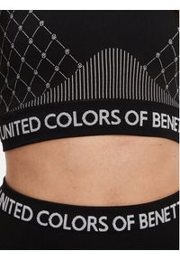 United Colors of Benetton - United Colors Of Benetton Biustonosz sportowy 3SW63H00I Czarny. Kolor: czarny. Materiał: syntetyk #3