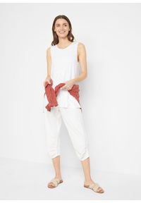 bonprix - Długi top z miękkiej wiskozy (2 szt.). Kolor: biały. Materiał: wiskoza. Długość: długie #2