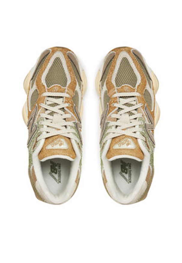 New Balance Sneakersy U9060NTC Khaki. Kolor: brązowy. Materiał: skóra, zamsz