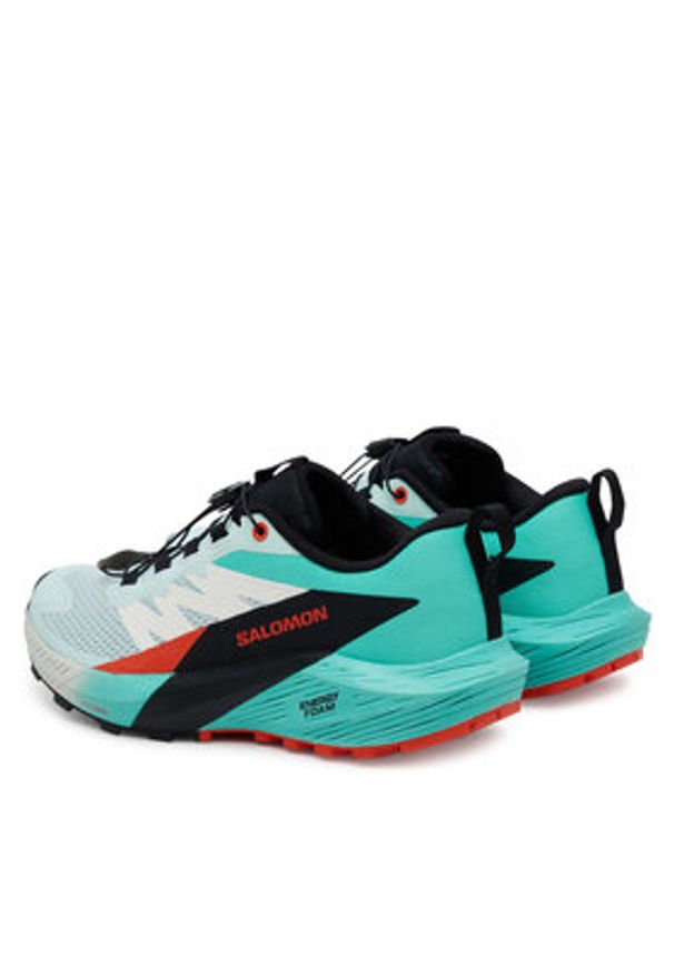 salomon - Salomon Buty do biegania Sense Ride 5 L47698300 Zielony. Kolor: zielony. Materiał: materiał