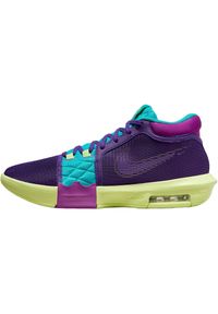 Buty Nike Lebron Witness Viii, Mężczyźni. Kolor: fioletowy. Materiał: materiał. Sport: koszykówka