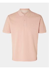 Selected Homme Polo 16087839 Różowy Regular Fit. Typ kołnierza: polo. Kolor: różowy. Materiał: bawełna #2