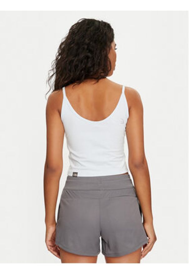 The North Face Top NF0A55AQ Niebieski Cropped Fit. Kolor: niebieski. Materiał: bawełna