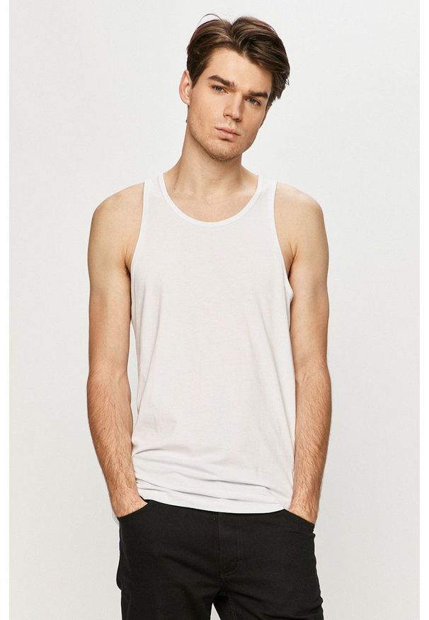 Jack & Jones - T-shirt (2-pack). Okazja: na co dzień. Kolor: biały. Materiał: dzianina. Styl: casual