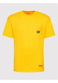 CATerpillar T-Shirt 2511868 Żółty Regular Fit. Kolor: żółty. Materiał: bawełna #3