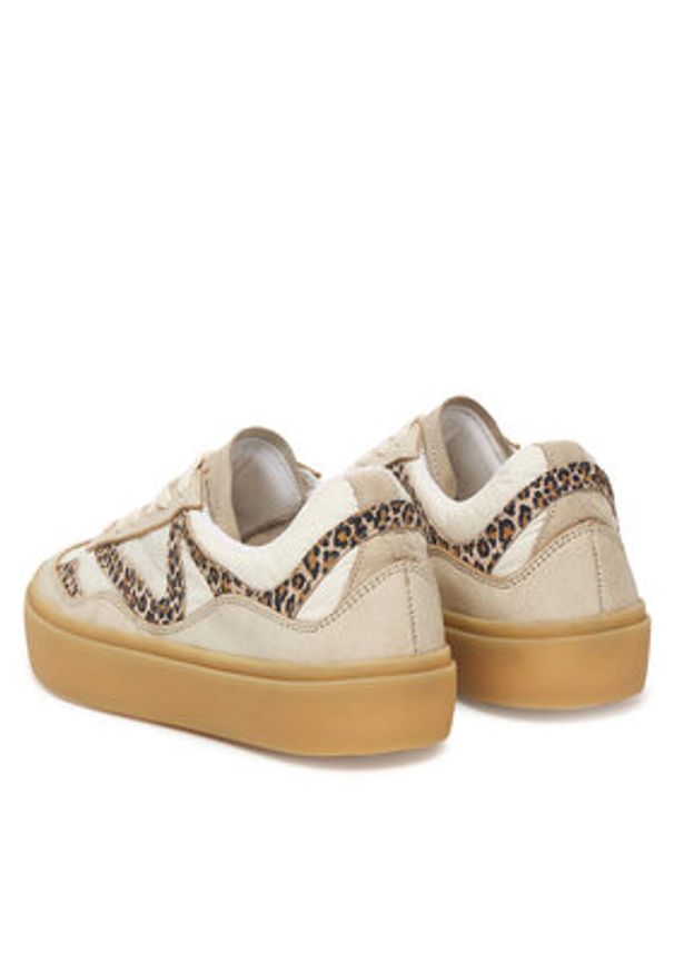 Inuikii Sneakersy Lynn Patchwork 1001.001.0481 Beżowy. Kolor: beżowy. Materiał: skóra