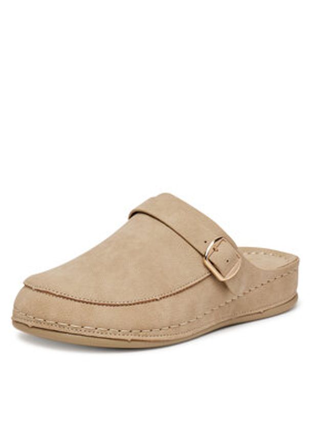 Clara Barson Klapki WFA3688-1 Beżowy. Kolor: beżowy. Materiał: syntetyk, materiał