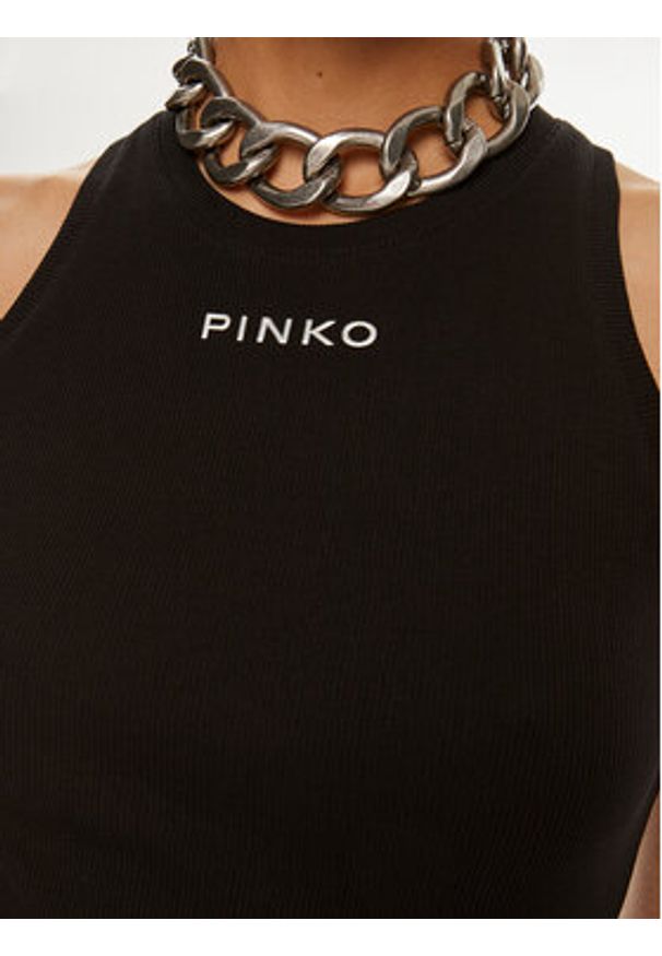 Pinko Top Distinto 100822 A22X Czarny Regular Fit. Kolor: czarny. Materiał: bawełna