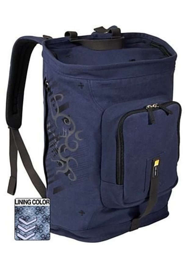 CASE LOGIC - Case Logic Canvas Backpack/Duffel Blue, Backpack case, 39.1 cm (15.4")