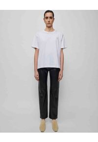 NANUSHKA - Biała koszulka Reece. Kolor: biały. Materiał: jeans, bawełna #2