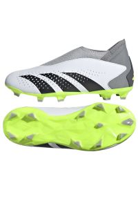 Adidas - Buty adidas Predator Accuracy.3 Ll Fg Jr IF2265 białe białe. Kolor: biały. Materiał: materiał. Szerokość cholewki: normalna