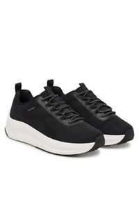 Calvin Klein Sneakersy Andrea - Chunky Ck Stripe Runner Trainers HM0HM02158 Czarny. Kolor: czarny. Materiał: materiał #3