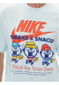 Nike T-Shirt HJ0754 Błękitny Regular Fit. Kolor: niebieski. Materiał: bawełna #4