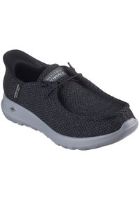 skechers - Adidasy Skechers Go Walk Max - Halyco, Mężczyźni. Kolor: czarny. Materiał: materiał