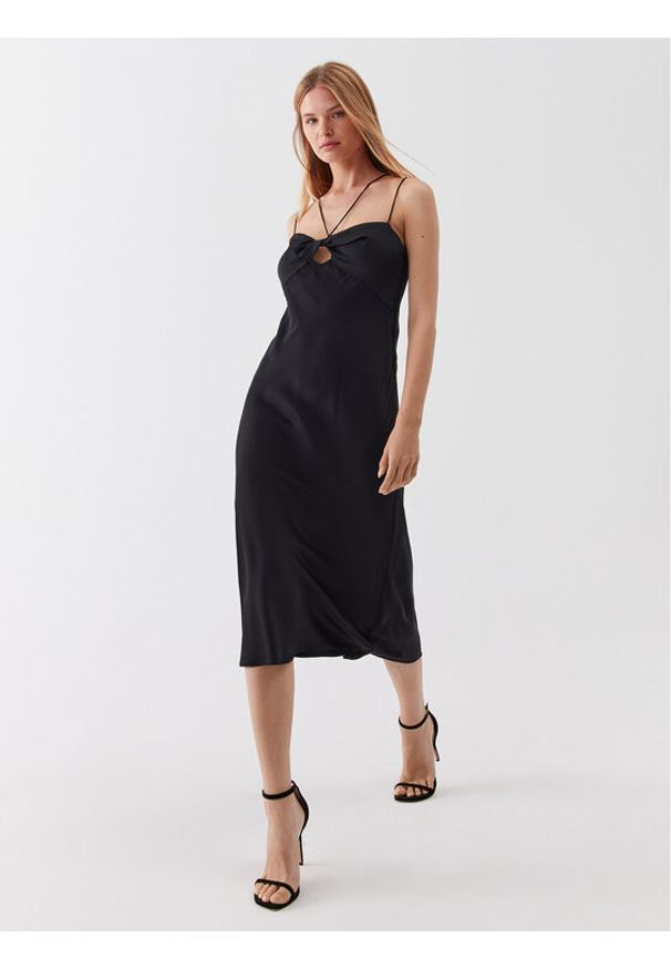 Calvin Klein Sukienka codzienna K20K205865 Czarny Regular Fit. Okazja: na co dzień. Kolor: czarny. Materiał: wiskoza. Typ sukienki: proste. Styl: casual