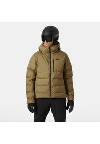 Kurtka puchowa Helly Hansen Kvitfjell. Kolor: brązowy, beżowy, wielokolorowy. Materiał: puch. Sezon: zima. Sport: narciarstwo #1