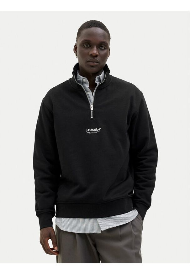 Jack & Jones - Jack&Jones Bluza Soho 12278793 Czarny Relaxed Fit. Kolor: czarny. Materiał: bawełna
