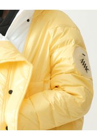 MMC STUDIO - Żółta kurtka dwustronna Dale Light. Kolor: biały. Materiał: jeans, guma, tkanina. Wzór: aplikacja #5