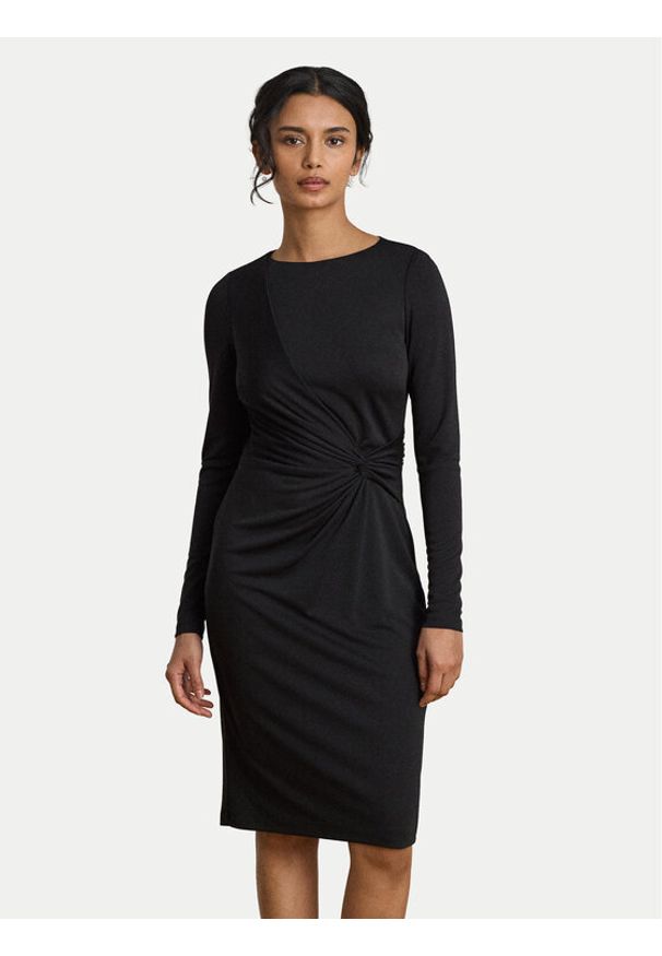 Lauren Ralph Lauren - LAUREN RALPH LAUREN Sukienka dzianinowa 200P14033002 Czarny Slim Fit. Kolor: czarny. Materiał: syntetyk