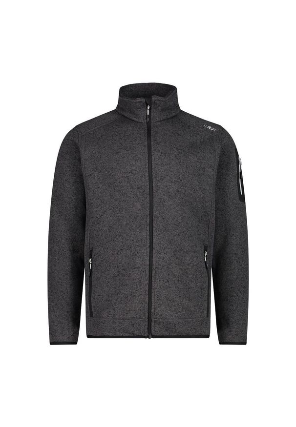 Polar męski CMP Perl Jacket Knitted. Kolor: szary. Materiał: polar