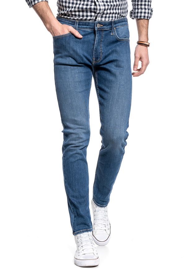 Lee - LEE MALONE MĘSKIE SPODNIE JEANSOWE MID USED L736SIVE 112120250