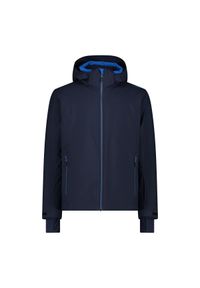 Kurtka narciarska z materiału serżowego CMP. Kolor: niebieski. Materiał: materiał. Sezon: zima. Styl: wakacyjny #1