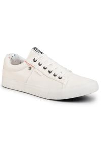 BIG STAR SHOES - Tenisówki Big Star Shoes GG174028 White. Kolor: biały. Materiał: skóra