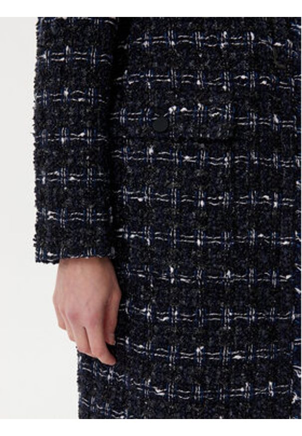 Karl Lagerfeld Jeans Płaszcz przejściowy A1W15022 Granatowy Regular Fit. Kolor: niebieski. Materiał: syntetyk