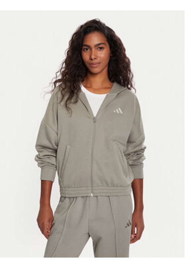 Adidas - adidas Dres Energize JX0535 Zielony Regular Fit. Kolor: zielony. Materiał: bawełna