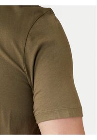 Hugo - HUGO T-Shirt Dulivio 50467556 Khaki Regular Fit. Kolor: brązowy. Materiał: bawełna #4