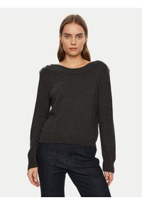 Morgan Sweter 242-MCHOU Szary Regular Fit. Kolor: szary. Materiał: syntetyk #1
