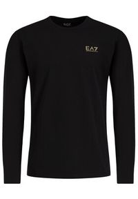 EA7 Emporio Armani Longsleeve 8NPT55 PJM5Z 0208 Czarny Regular Fit. Kolor: czarny. Materiał: bawełna. Długość rękawa: długi rękaw